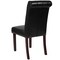 Flash Furniture 18.5 W, 27.5 L, 39.75 H 4-BT-P-BK-LEA-GG - alternate 4